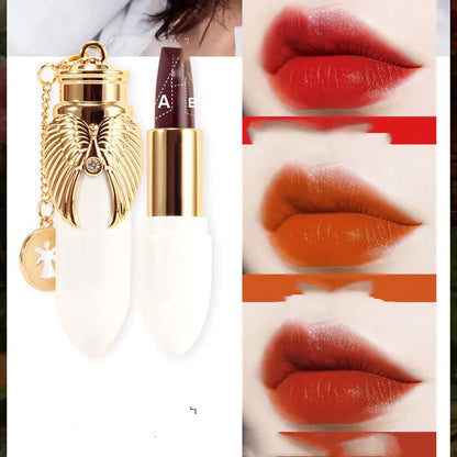 Lápiz Labial Negro Mate Terciopelo Tricolor