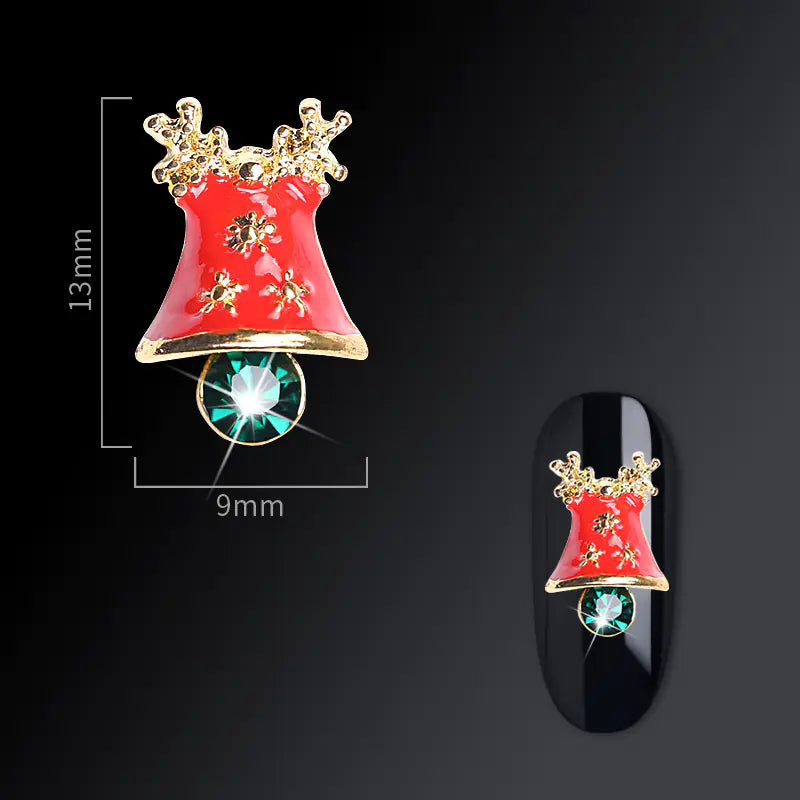 Accesorios de Arte de Uñas Goya Navideños con Diseño de Copo de Nieve