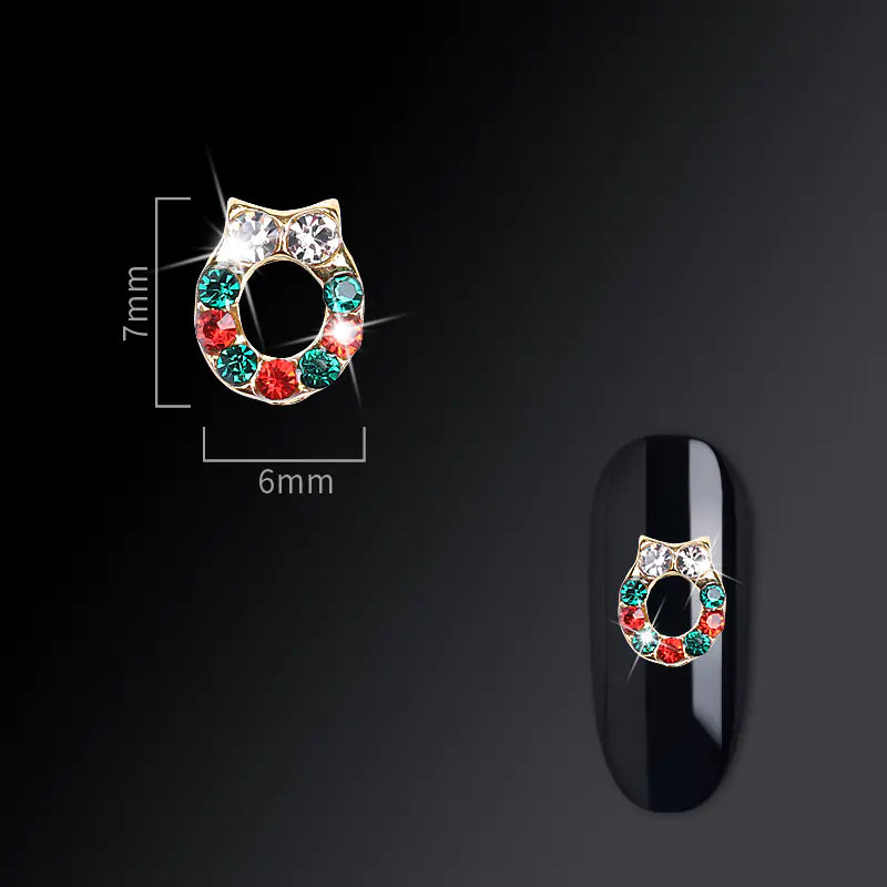 Accesorios de Arte de Uñas Goya Navideños con Diseño de Copo de Nieve