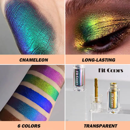 Pigmentos de Sombras de Ojos Multicromo Aurora de Larga Duración