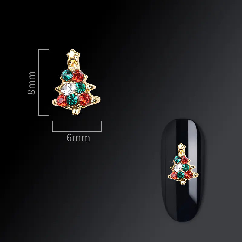 Accesorios de Arte de Uñas Goya Navideños con Diseño de Copo de Nieve
