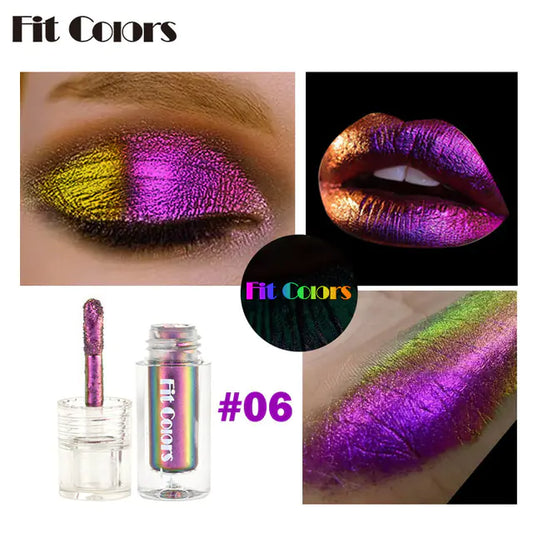 Pigmentos de Sombras de Ojos Multicromo Aurora de Larga Duración