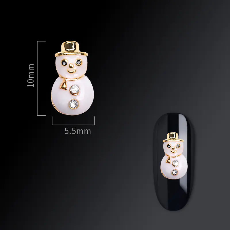 Accesorios de Arte de Uñas Goya Navideños con Diseño de Copo de Nieve