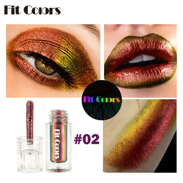 Pigmentos de Sombras de Ojos Multicromo Aurora de Larga Duración