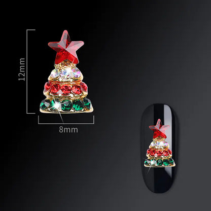 Accesorios de Arte de Uñas Goya Navideños con Diseño de Copo de Nieve